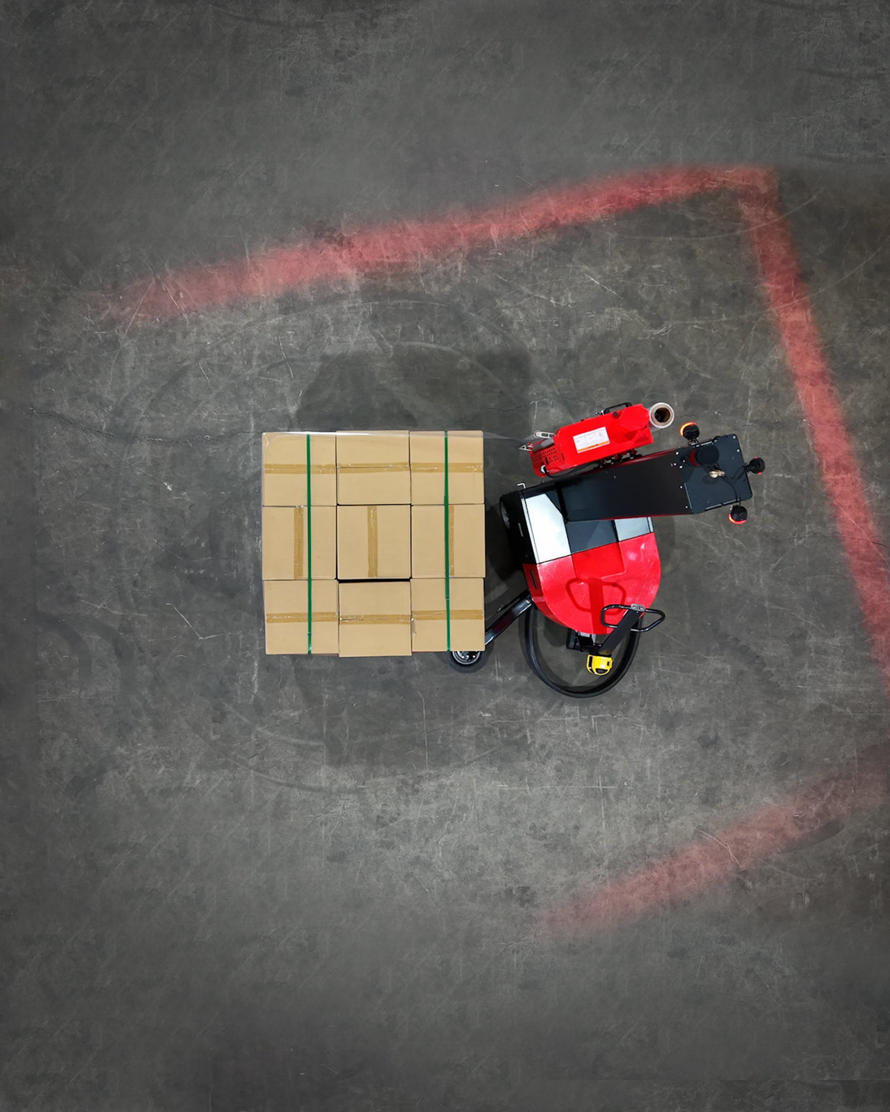 Detalhe da Paletizadora SupplyPack